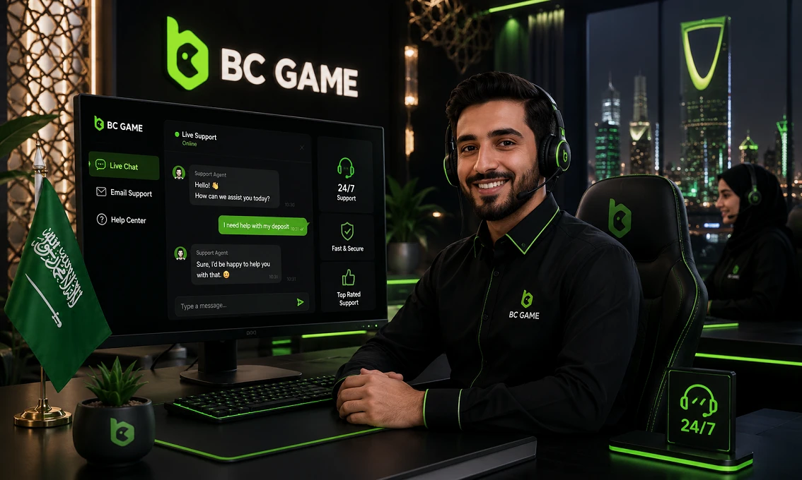 BC Game Saudi Arabia support assistance with live chat